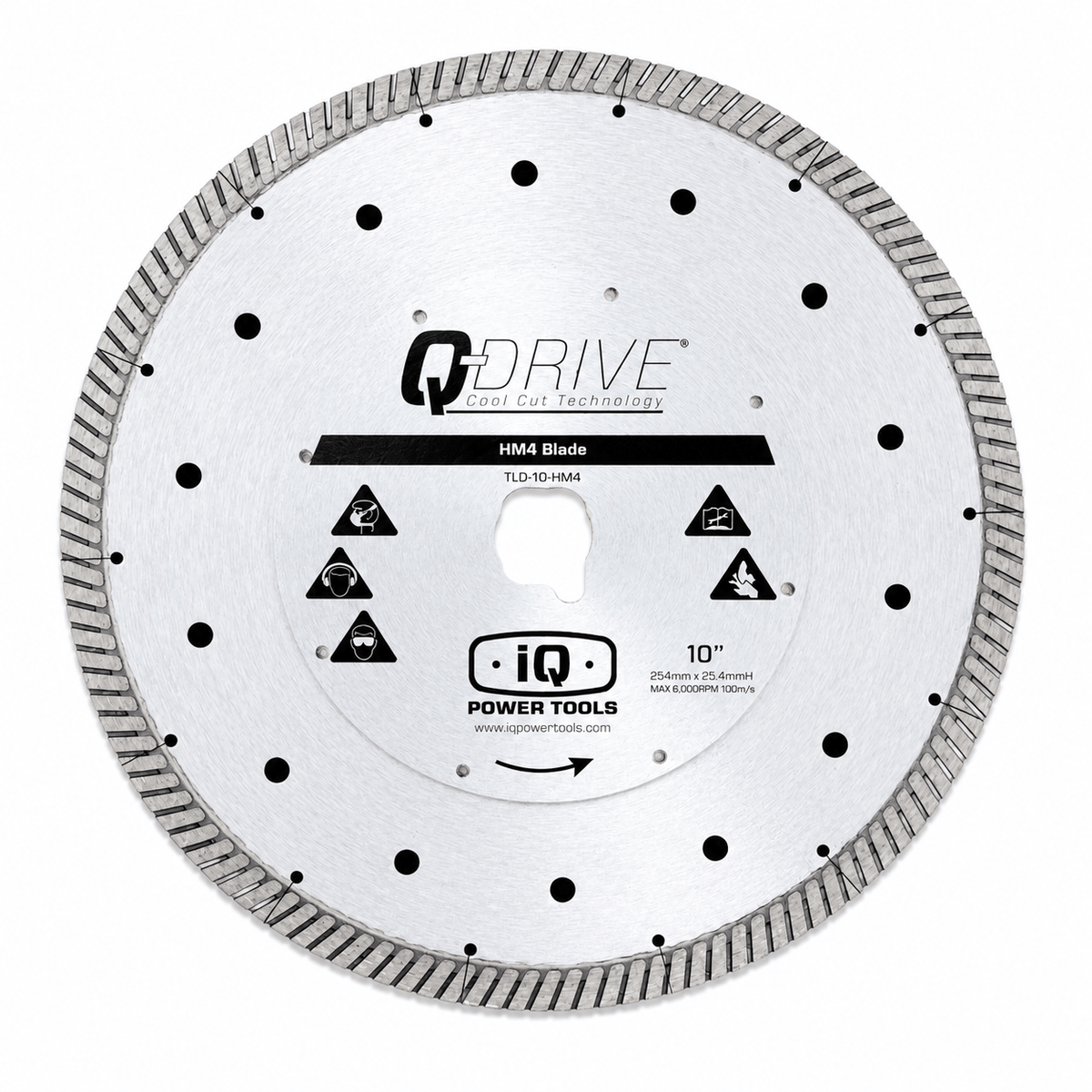 254mm x 1.5mm Q-Drive Plus-Tile Blade Dry Hard Material HM4