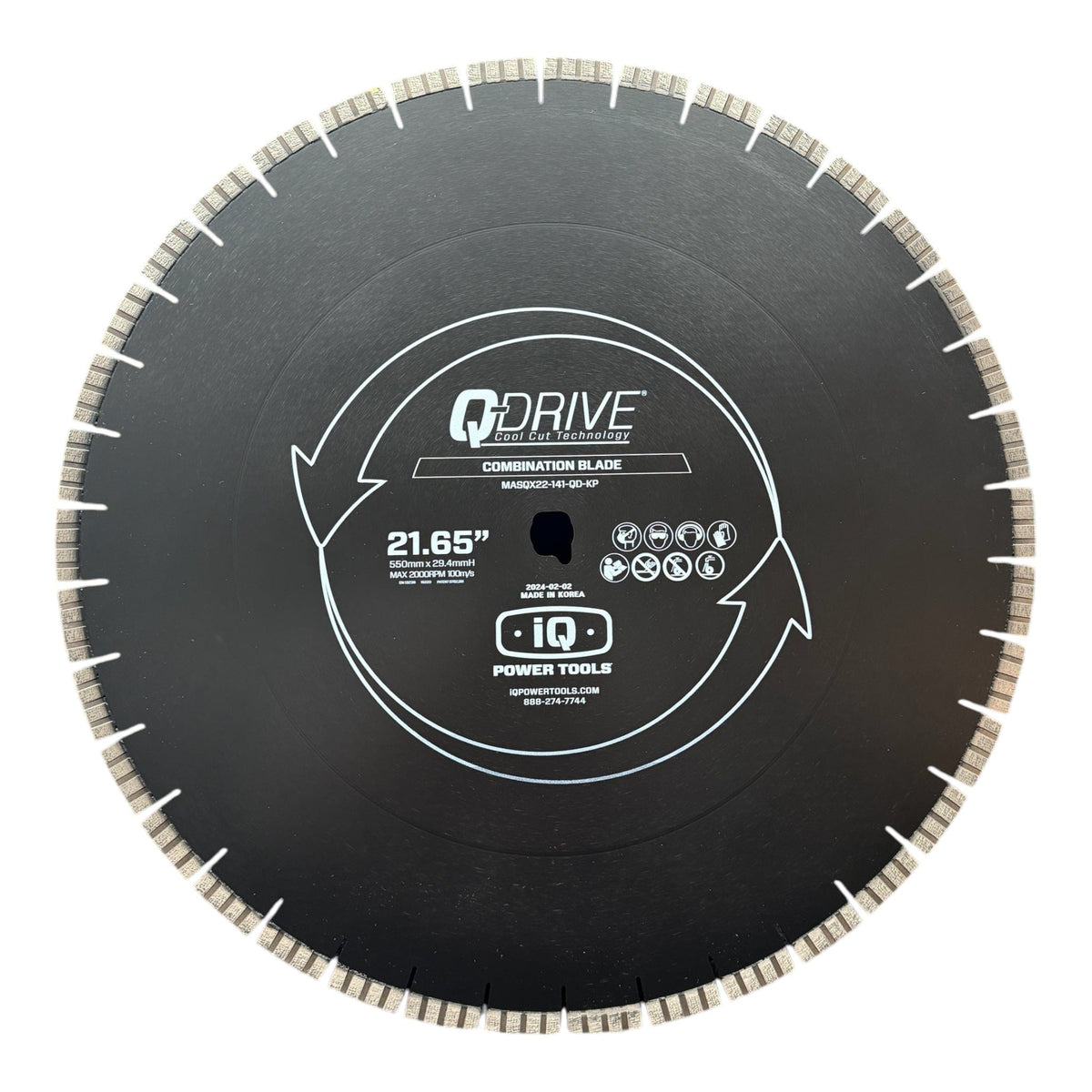 550mm Q-Drive Arrayed Segmented Medium Soft Combination Blade