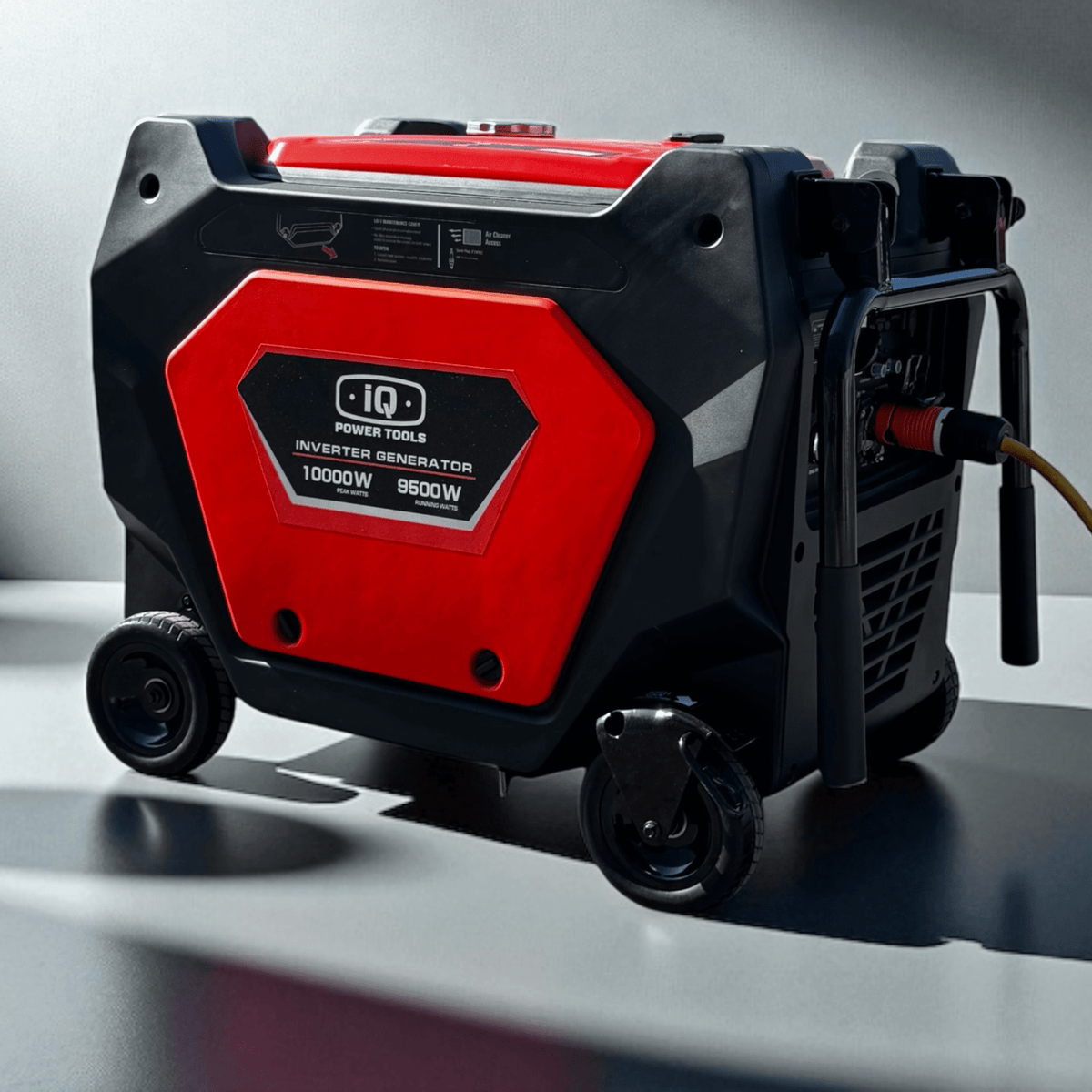 iQ10KW Inverter Power Generator – 10,000W Peak / 9,500W Running – Electric Start, Quiet Operation, Portable Design, CARB Certified