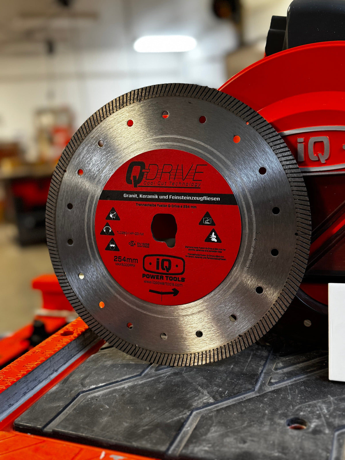 254mm x 1.5mm Q-Drive Plus-Tile Blade Dry Diamond - Finishing Touch