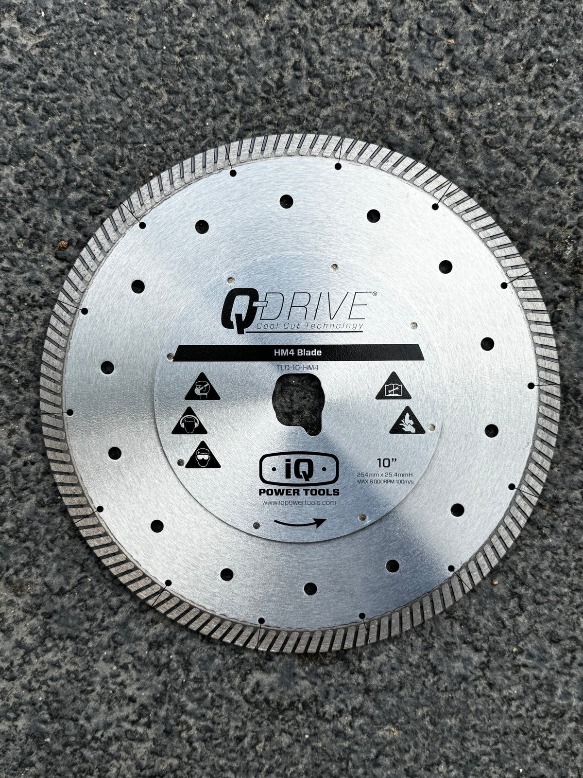 254mm x 1.5mm Q-Drive Plus-Tile Blade Dry Hard Material HM4