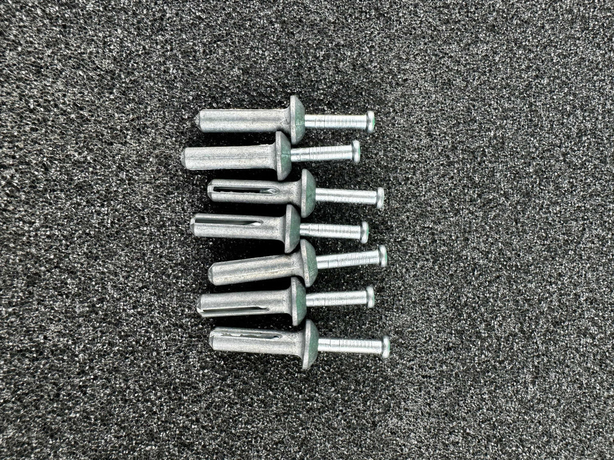 9.5mm Clips with Nail in Anchors and 3 complimentary Drill Bits (250/Box)
