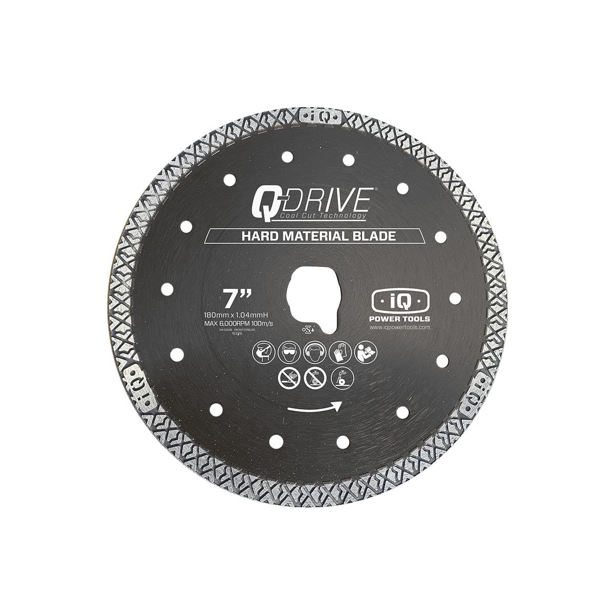 180 mm Q-Drive-Klinge für hartes Material