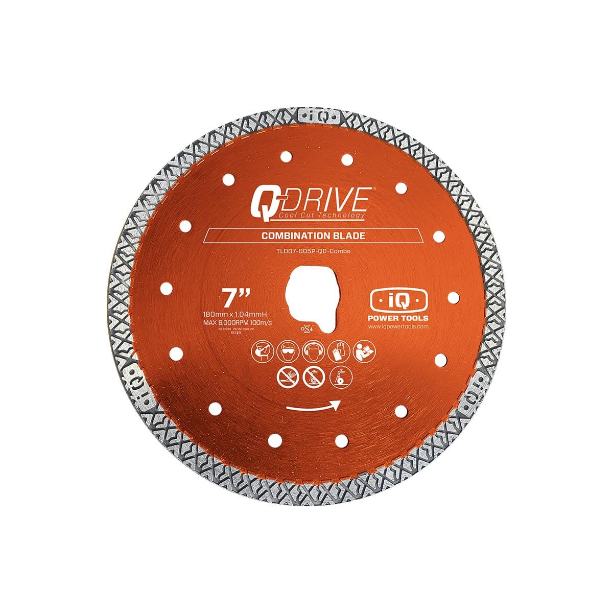 180 mm Q-Drive Orange Kombi-Fliesenklinge