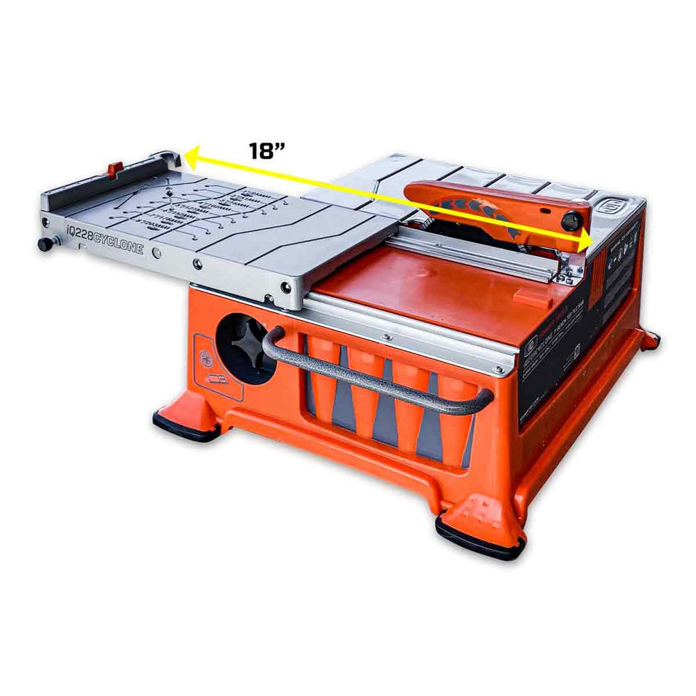 iQ228CYCLONE CE 180 mm Dry Cut Tabletop Tile Saw