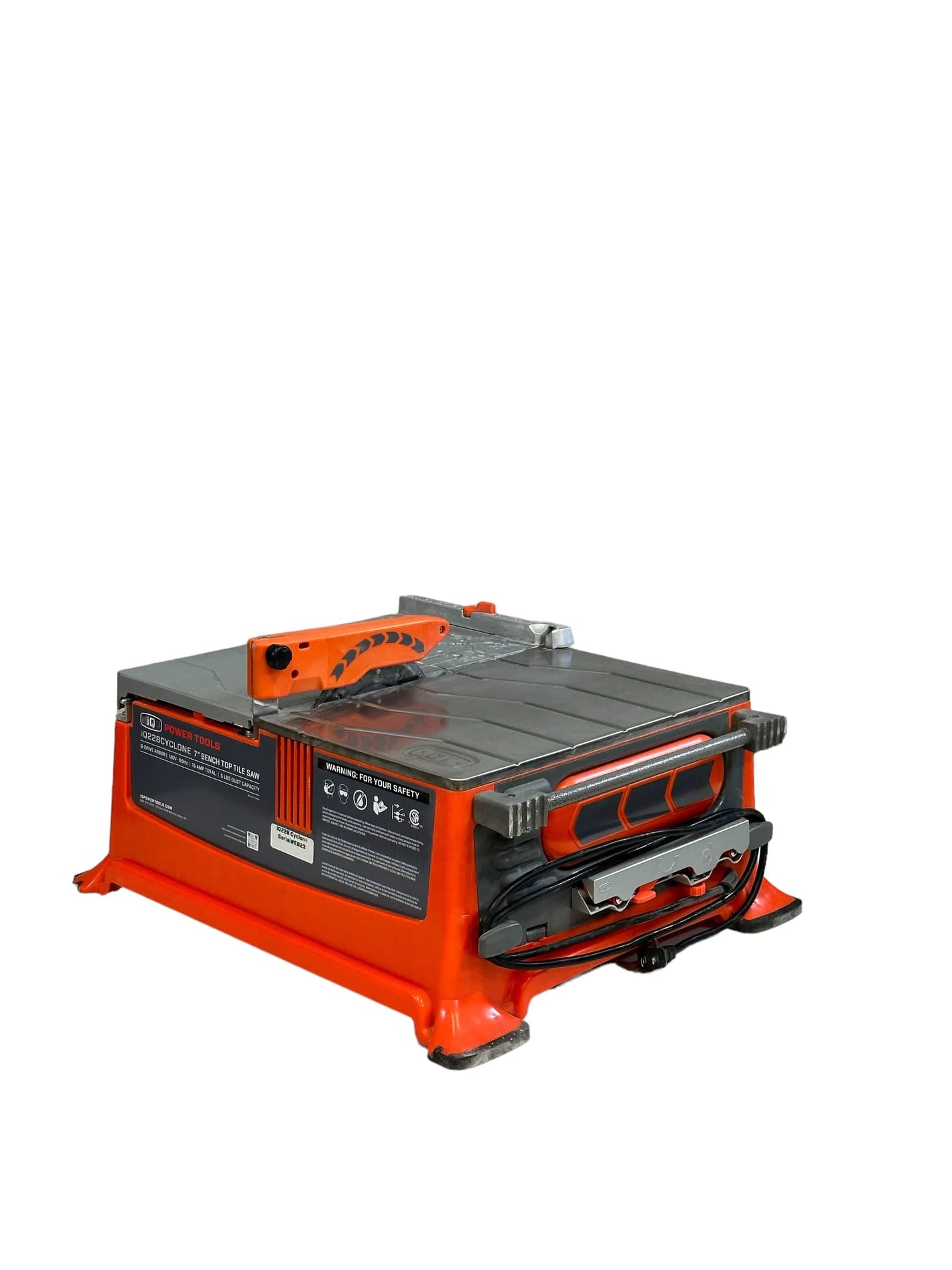 iQ228CYCLONE CE 180 mm Dry Cut Tabletop Tile Saw